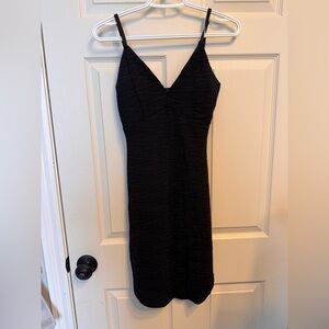Eclipse Black Strappy Mini Dress